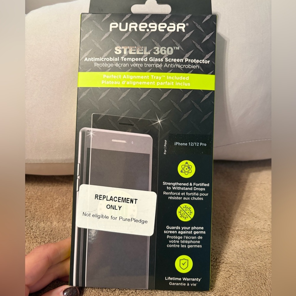 Puregear Steel 360 Tempered Glass Screen Protector for iPhone 12/12 Pro
